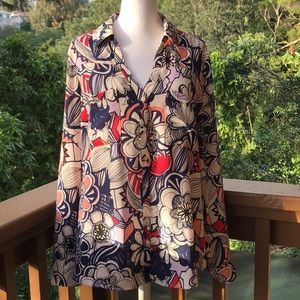 Express Long Sleeve Button Down Blouse size L